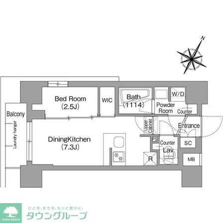コンフォリア・リヴ新中野SOUTHの物件間取画像